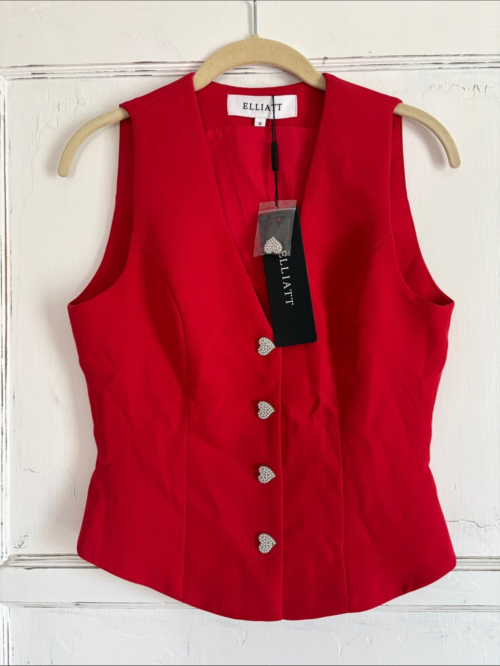 NWT ELLIATT Buttercup Top in Red Small - Picture 3 of 6